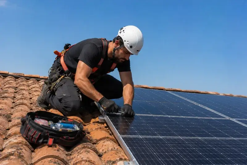 Maintenance et monitoring de panneaux solaires à Ossès