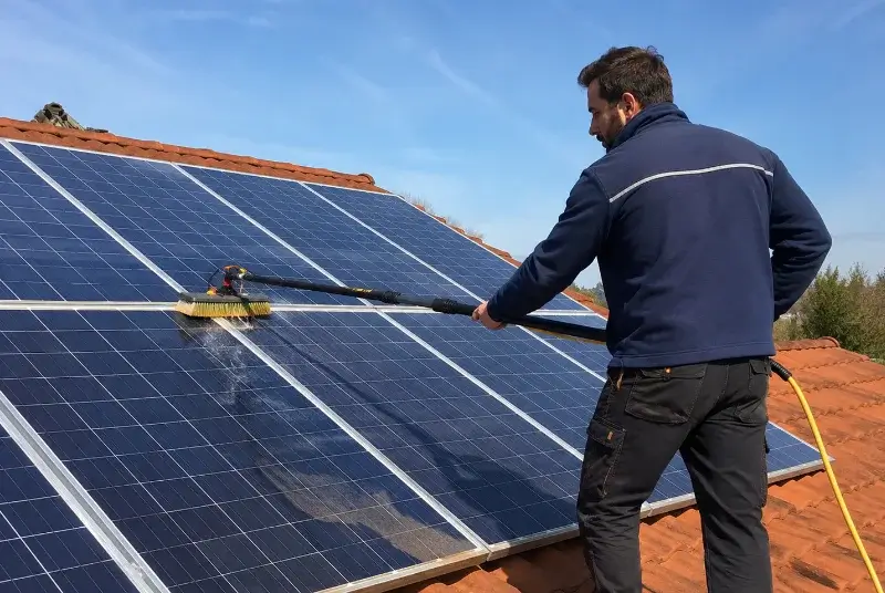 Nettoyage et entretien de panneaux solaires à Ossès